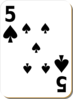 Five Of Spades Clip Art